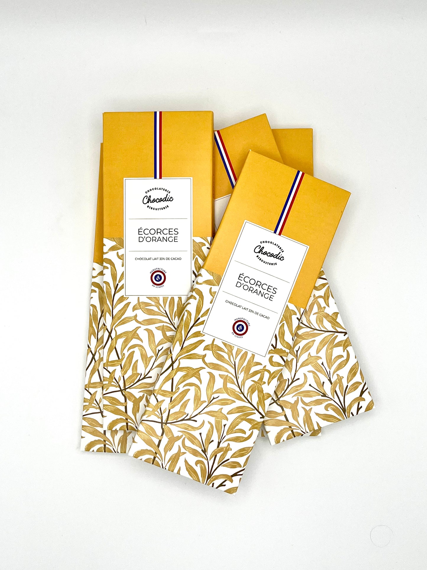 Tablette chocolat 33% écorces d'orange